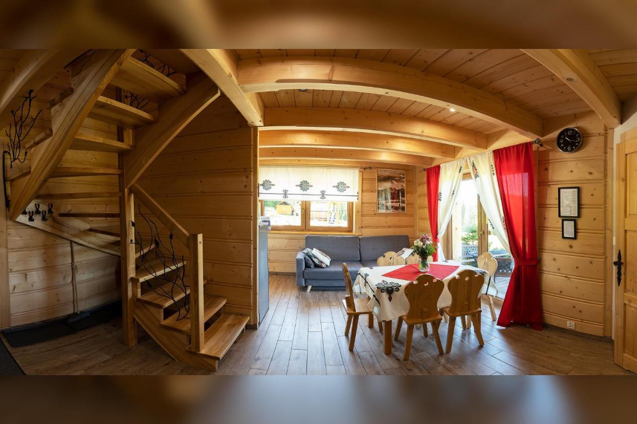 Witowianskie Domki Z Kominkiem, Jacuzzi I Sauna Dzianisz ภายนอก รูปภาพ