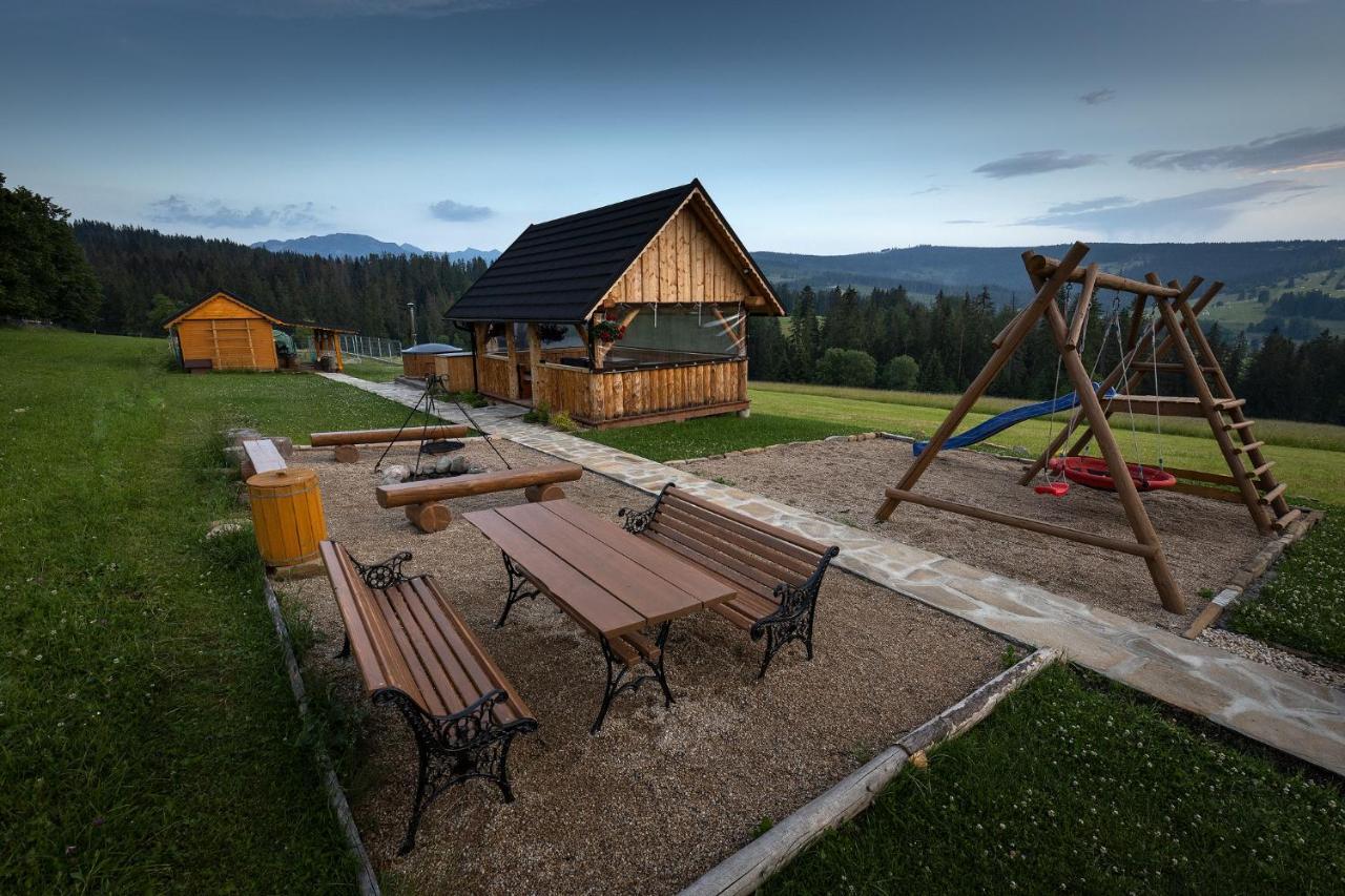 Witowianskie Domki Z Kominkiem, Jacuzzi I Sauna Dzianisz ภายนอก รูปภาพ