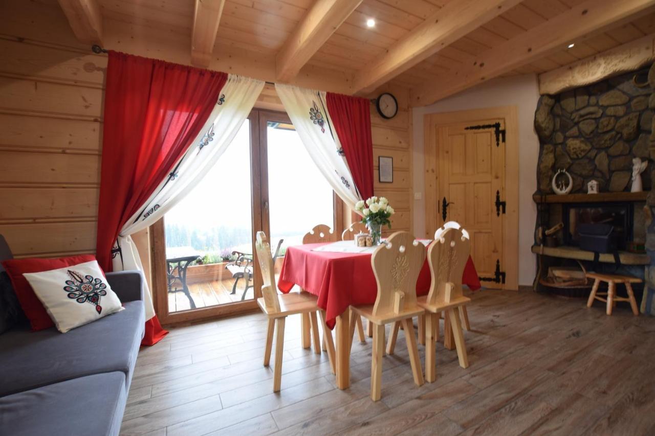 Witowianskie Domki Z Kominkiem, Jacuzzi I Sauna Dzianisz ภายนอก รูปภาพ