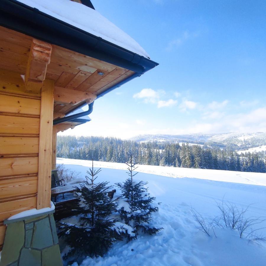 Witowianskie Domki Z Kominkiem, Jacuzzi I Sauna Dzianisz ภายนอก รูปภาพ
