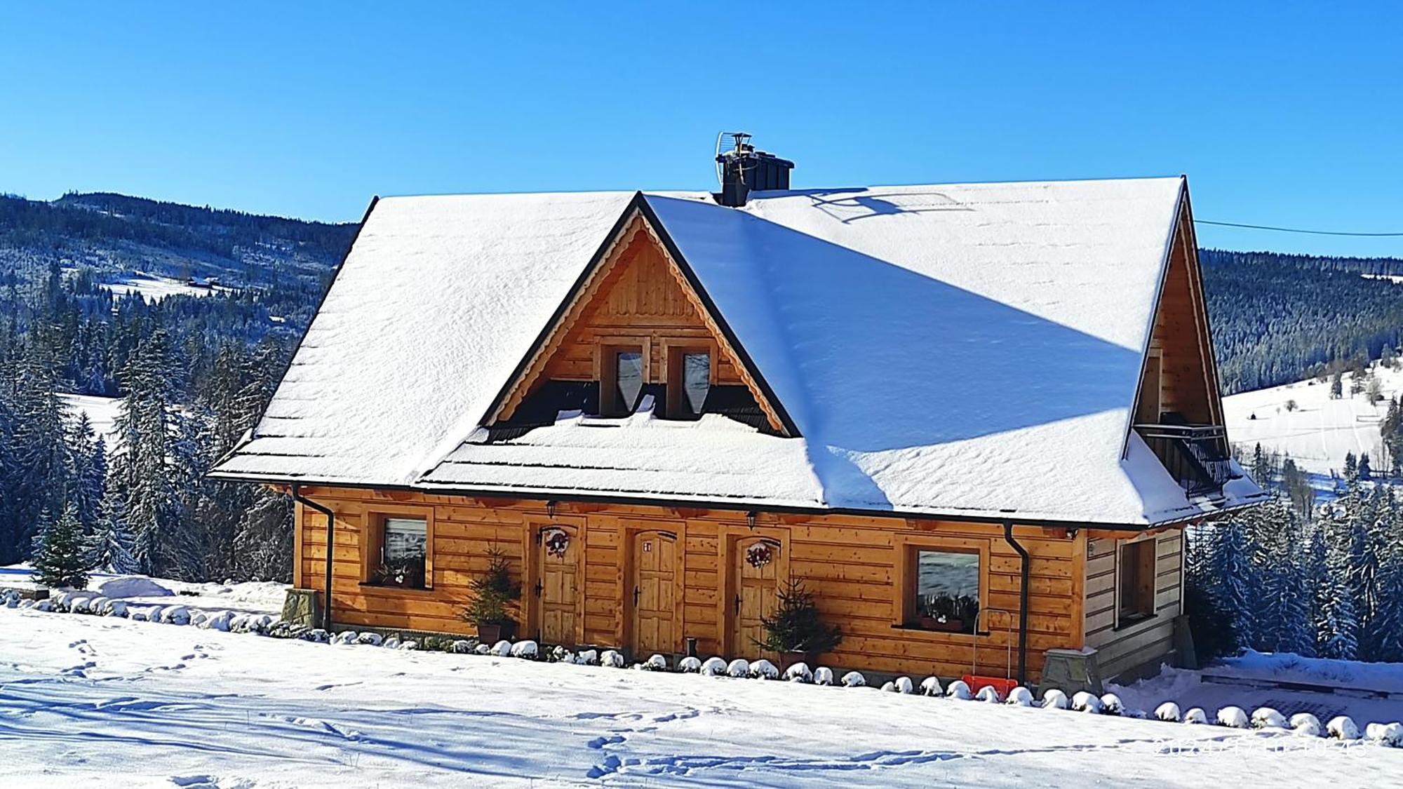Witowianskie Domki Z Kominkiem, Jacuzzi I Sauna Dzianisz ภายนอก รูปภาพ