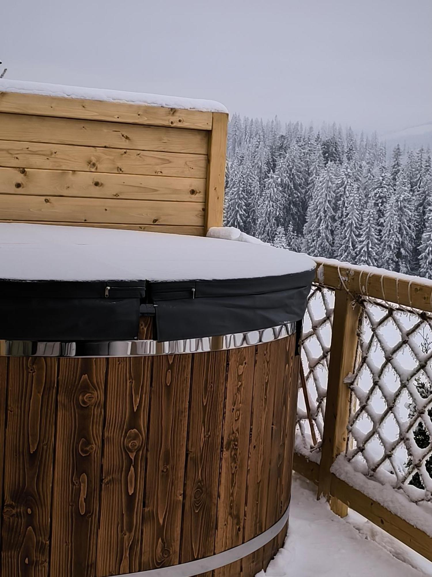 Witowianskie Domki Z Kominkiem, Jacuzzi I Sauna Dzianisz ภายนอก รูปภาพ