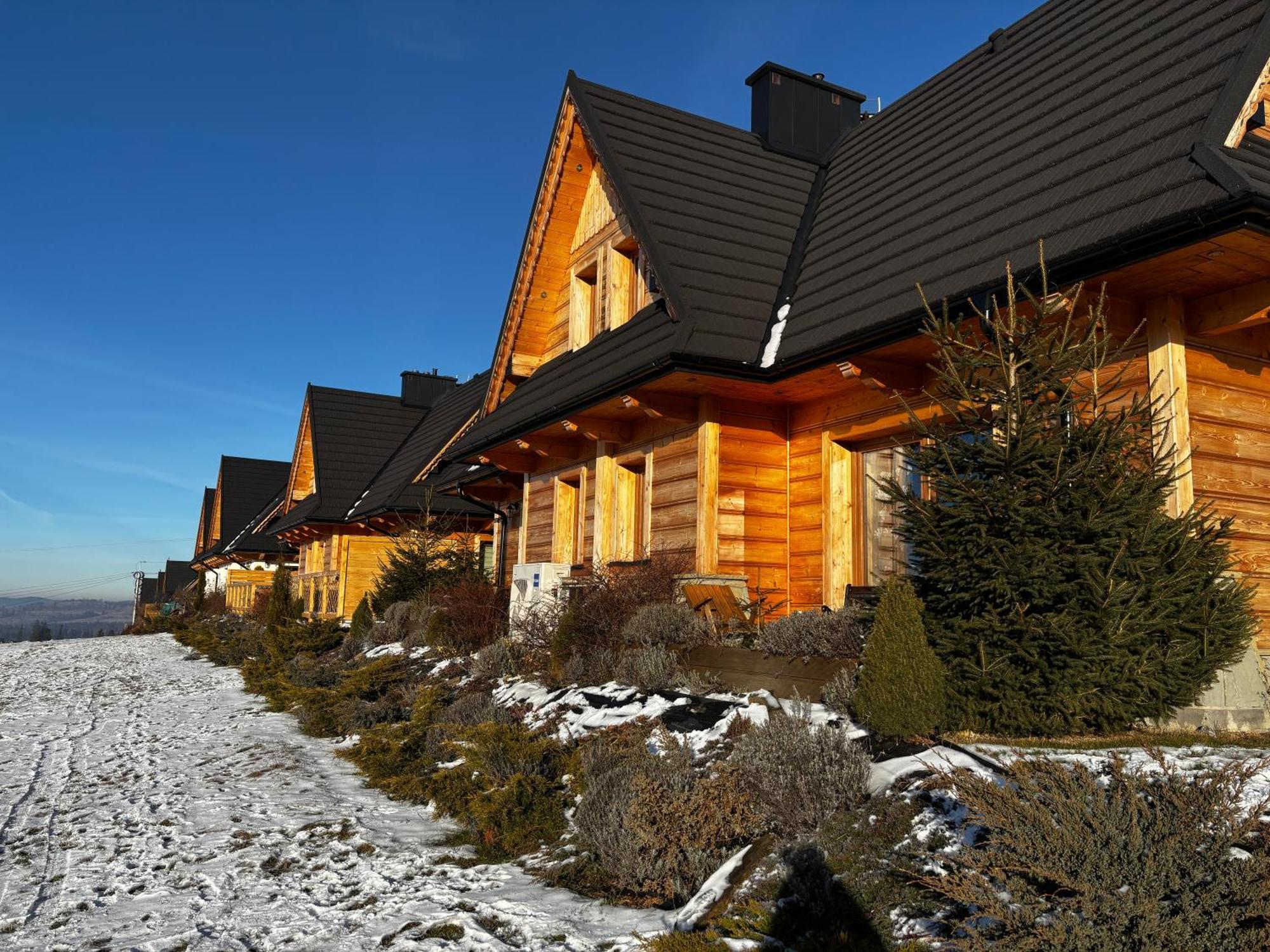 Witowianskie Domki Z Kominkiem, Jacuzzi I Sauna Dzianisz ภายนอก รูปภาพ