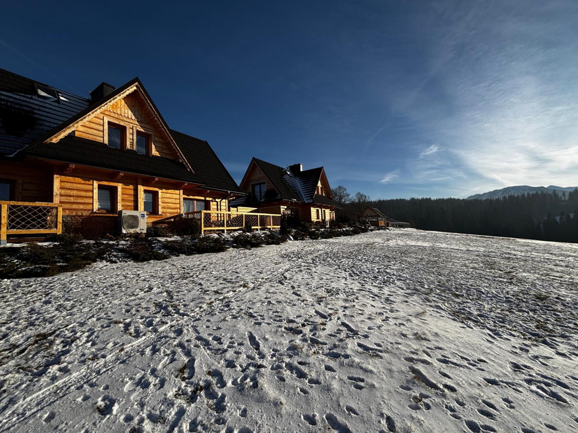 Witowianskie Domki Z Kominkiem, Jacuzzi I Sauna Dzianisz ภายนอก รูปภาพ