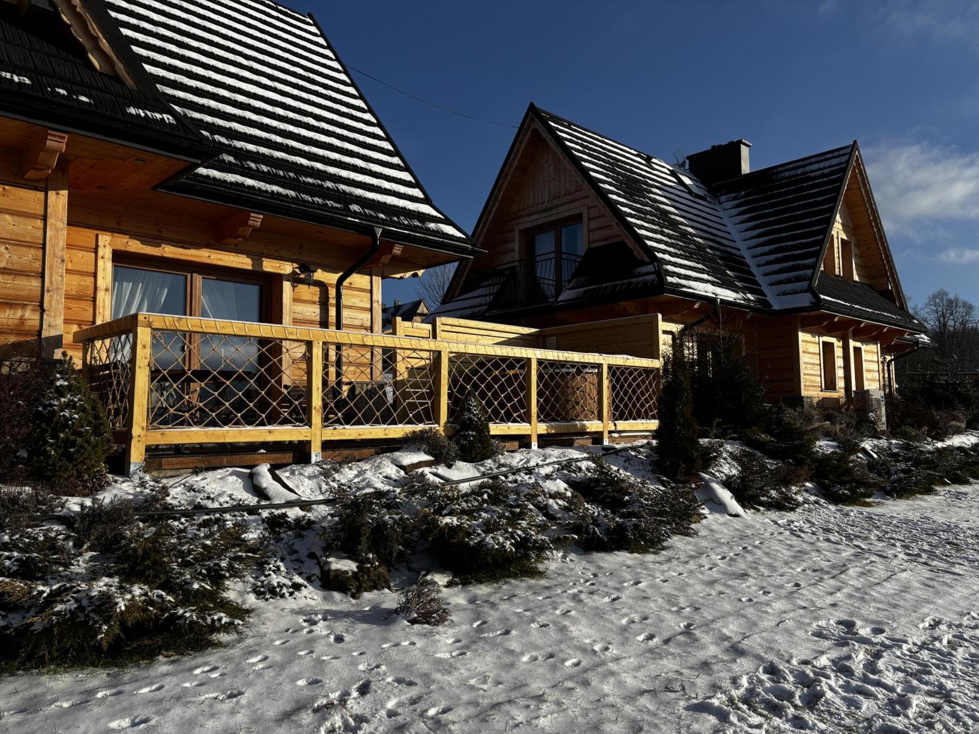 Witowianskie Domki Z Kominkiem, Jacuzzi I Sauna Dzianisz ภายนอก รูปภาพ