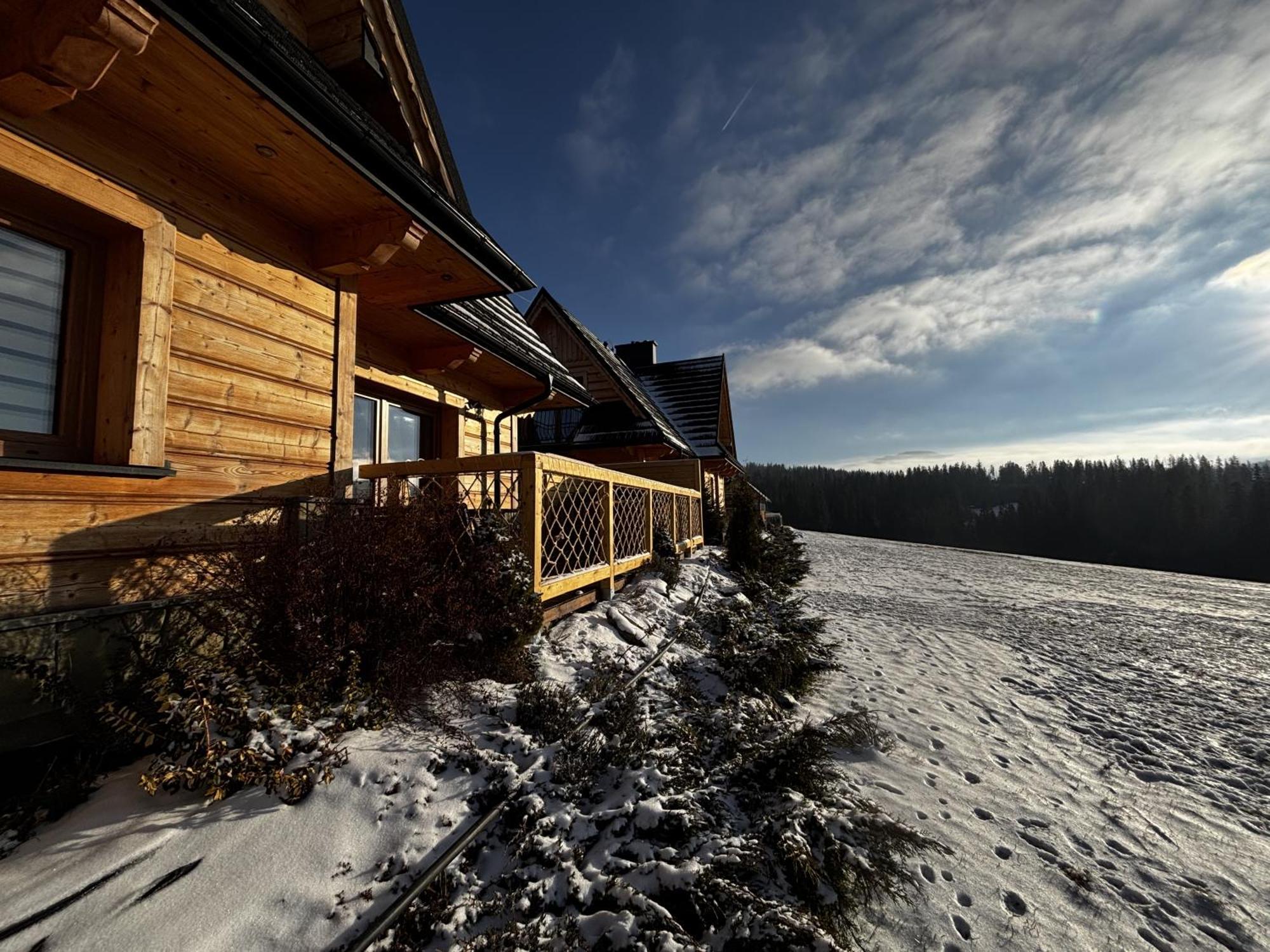 Witowianskie Domki Z Kominkiem, Jacuzzi I Sauna Dzianisz ภายนอก รูปภาพ