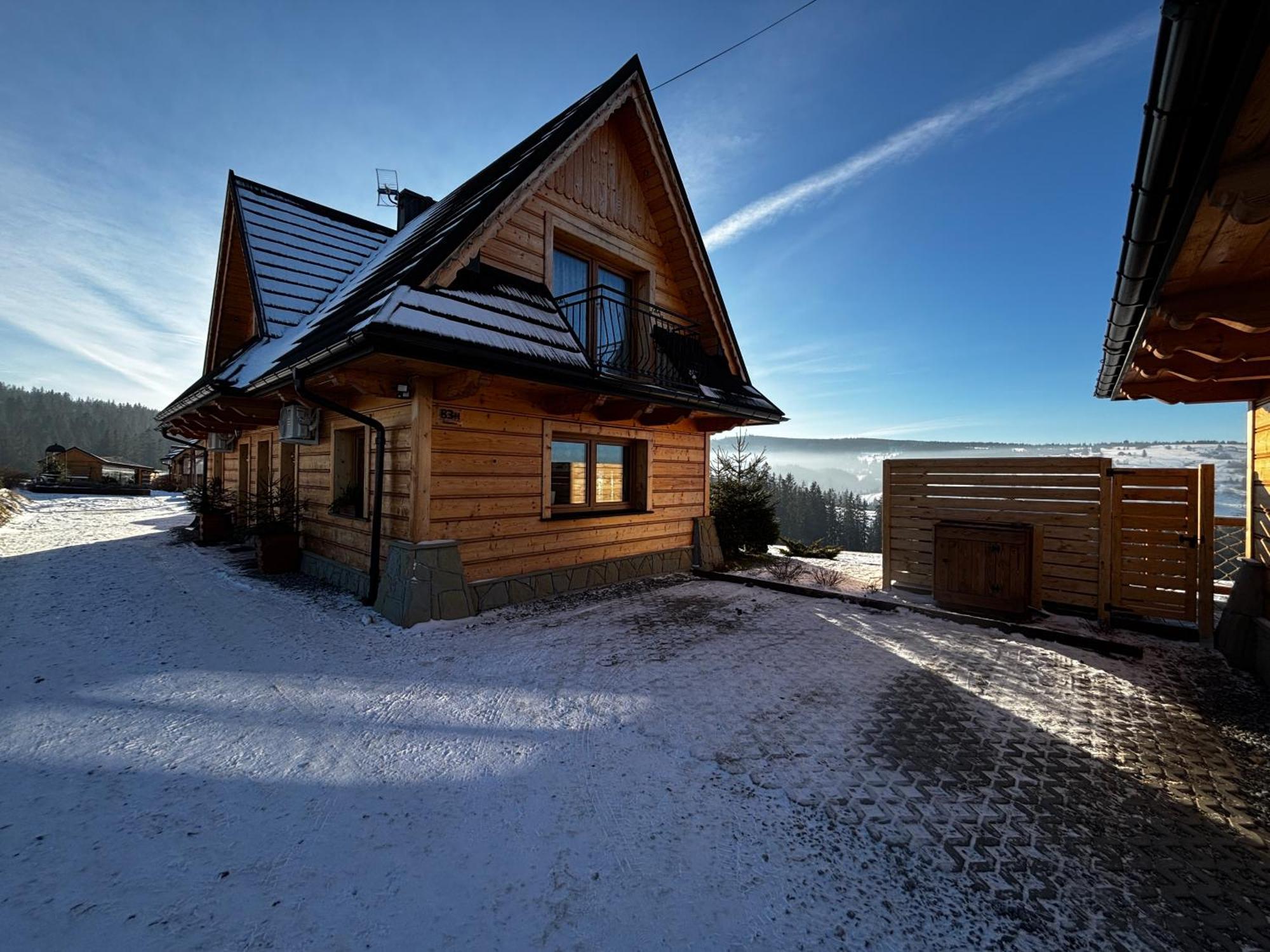 Witowianskie Domki Z Kominkiem, Jacuzzi I Sauna Dzianisz ภายนอก รูปภาพ
